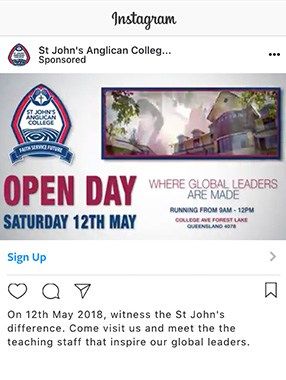 St. Johns Instagram Ad
